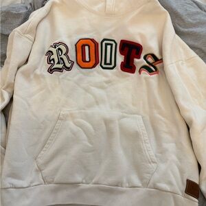 Roots Cream Hoodie with Logo